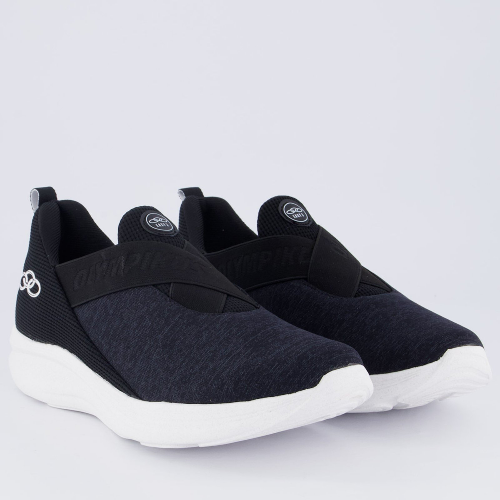 Vista 3 Tênis Olympikus Easy 3 Feminino e Branco preto OLYMPIKUS preto