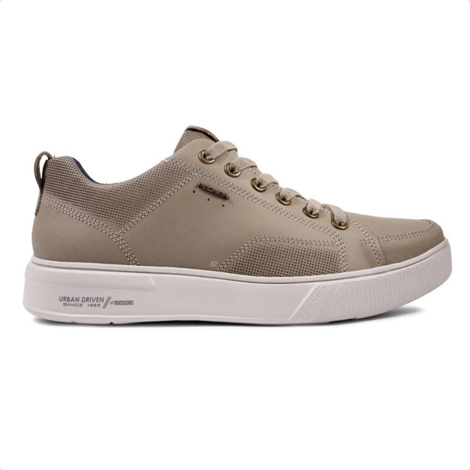 Vista 2 Sapatênis Pegada Casual Flow Masculino bege PEGADA bege