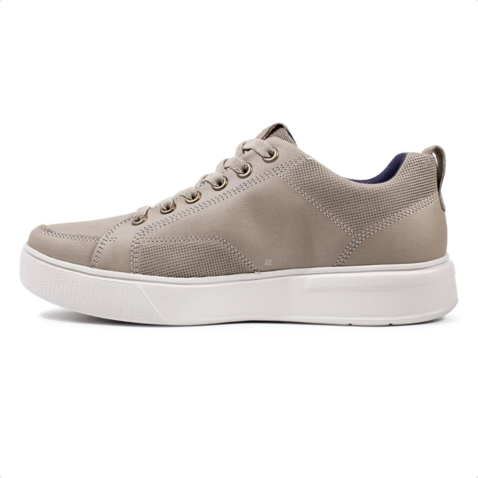 Vista 3 Sapatênis Pegada Casual Flow Masculino bege PEGADA bege