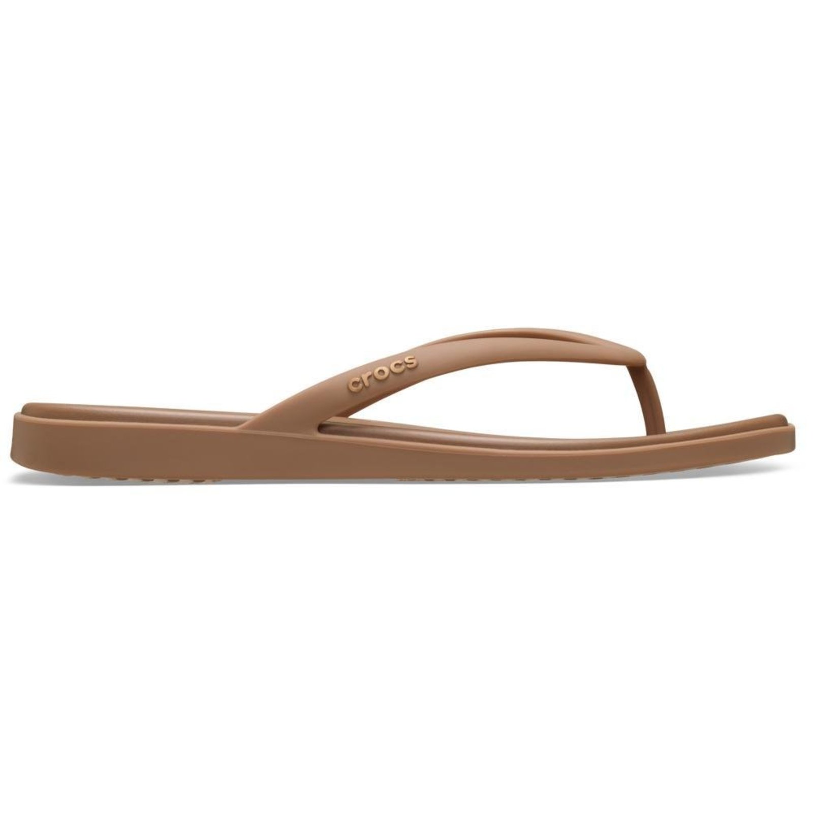 Sandália Crocs Miami Flip Milk Chocolate Marrom