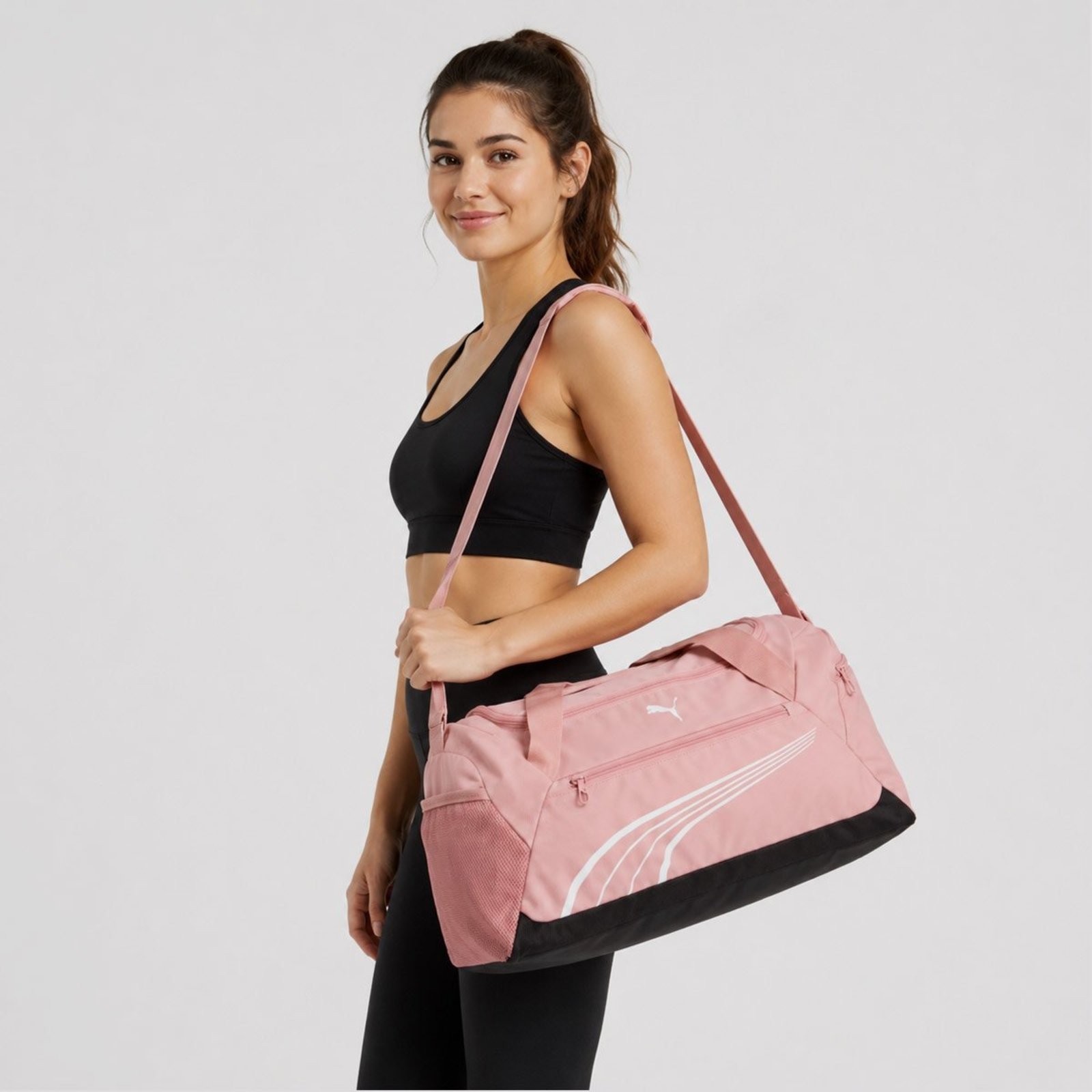 Bolsa Puma Fundamental Small Sports Rosa