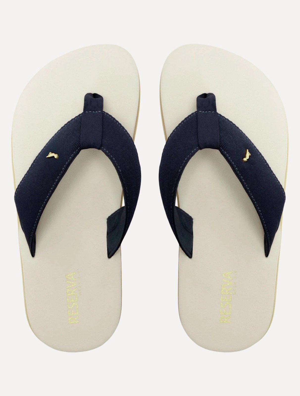 Chinelo Reserva Masculino RSV Deck 2.0 Khaki Detail Azul Marinho