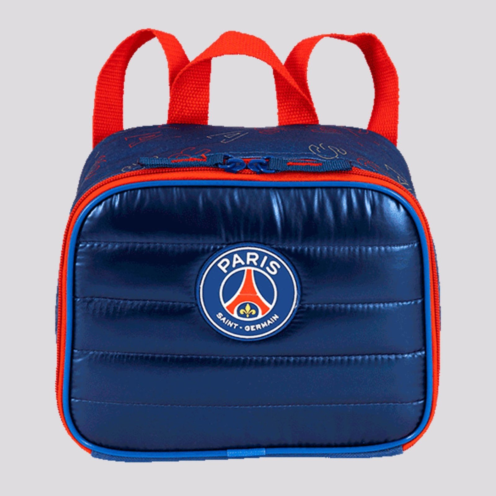 Vista 2 Lancheira PSG Plus Stripes Juvenil e Vermelho Sestini azul Sestini azul