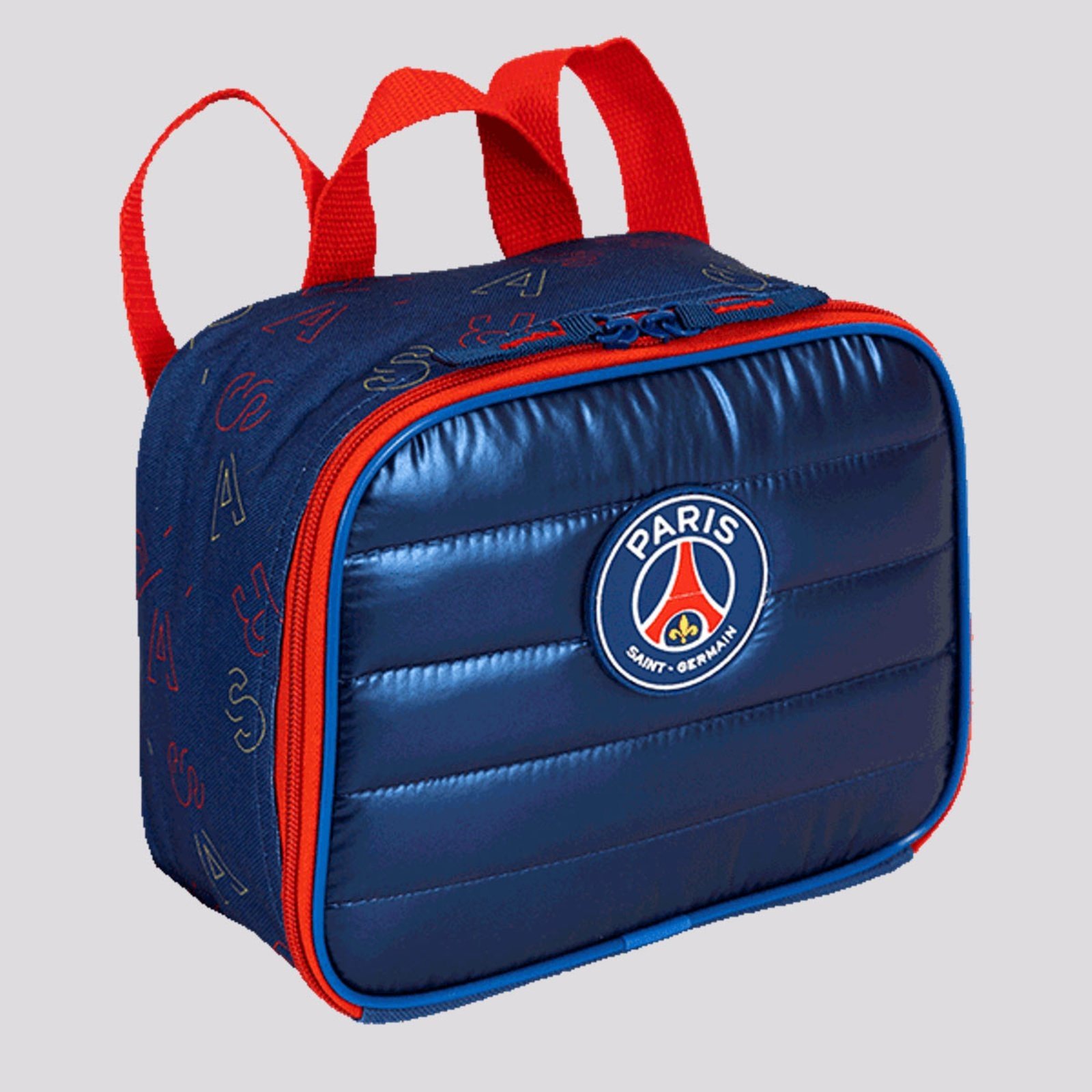 Vista 3 Lancheira PSG Plus Stripes Juvenil e Vermelho Sestini azul Sestini azul