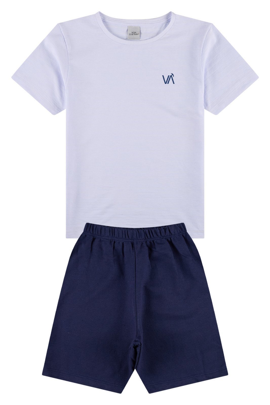 Vista 3 Infantil - Conjunto Ribana Aplique VIDA COSTEIRA branco VIDA COSTEIRA branco
