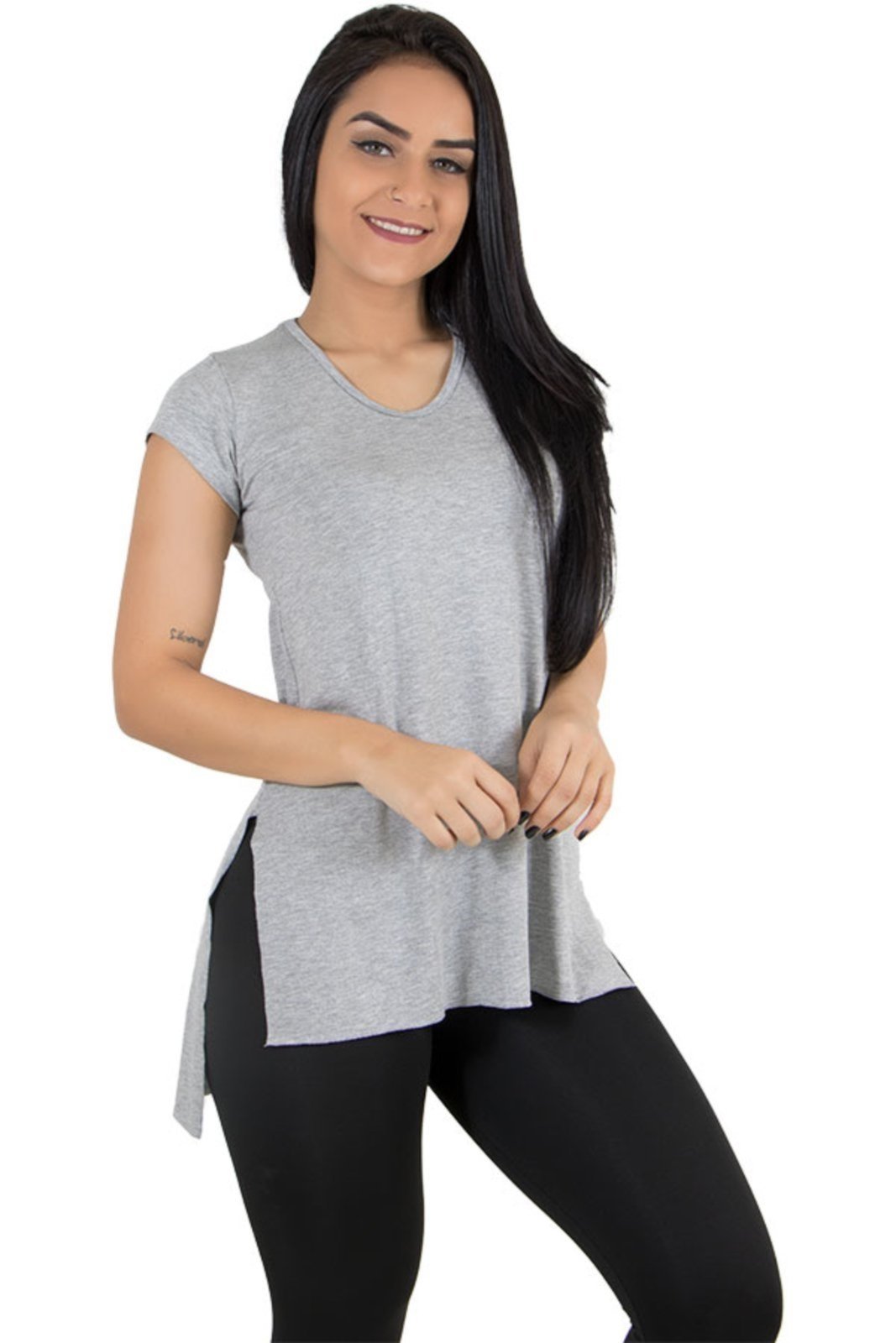 Vista 3 Blusa Rioutlet Sobre Legging azul marinho Rioutlet azul marinho