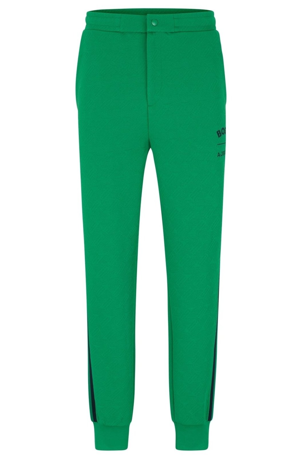 Calças Esportivas Boss X Ajbxng Com Caimento Solto E Monograma Em Jacquard Em Toda A Peça