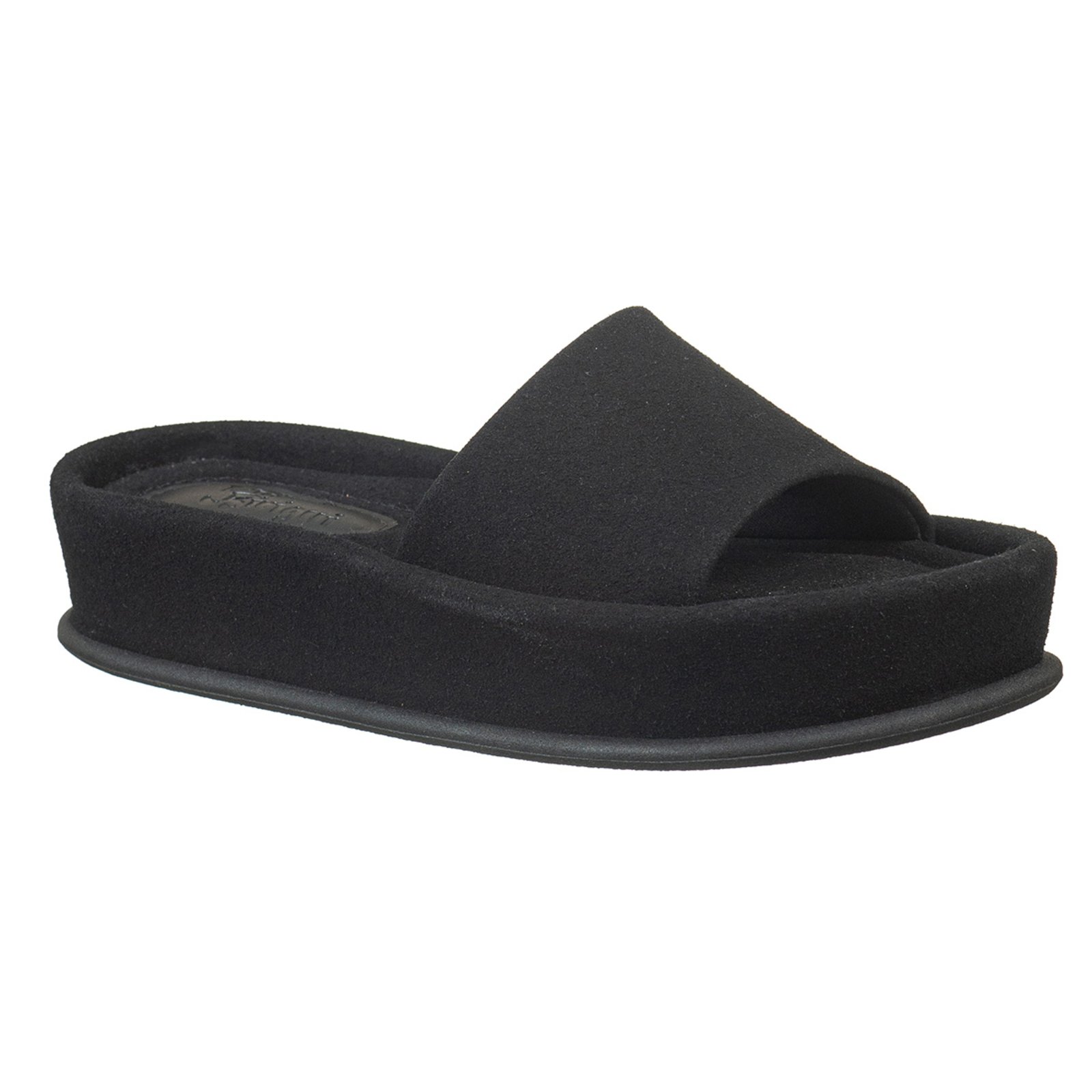 Chinelo Slide Feminino Plataforma Flatform Conforto/ Via Birigui PRETO