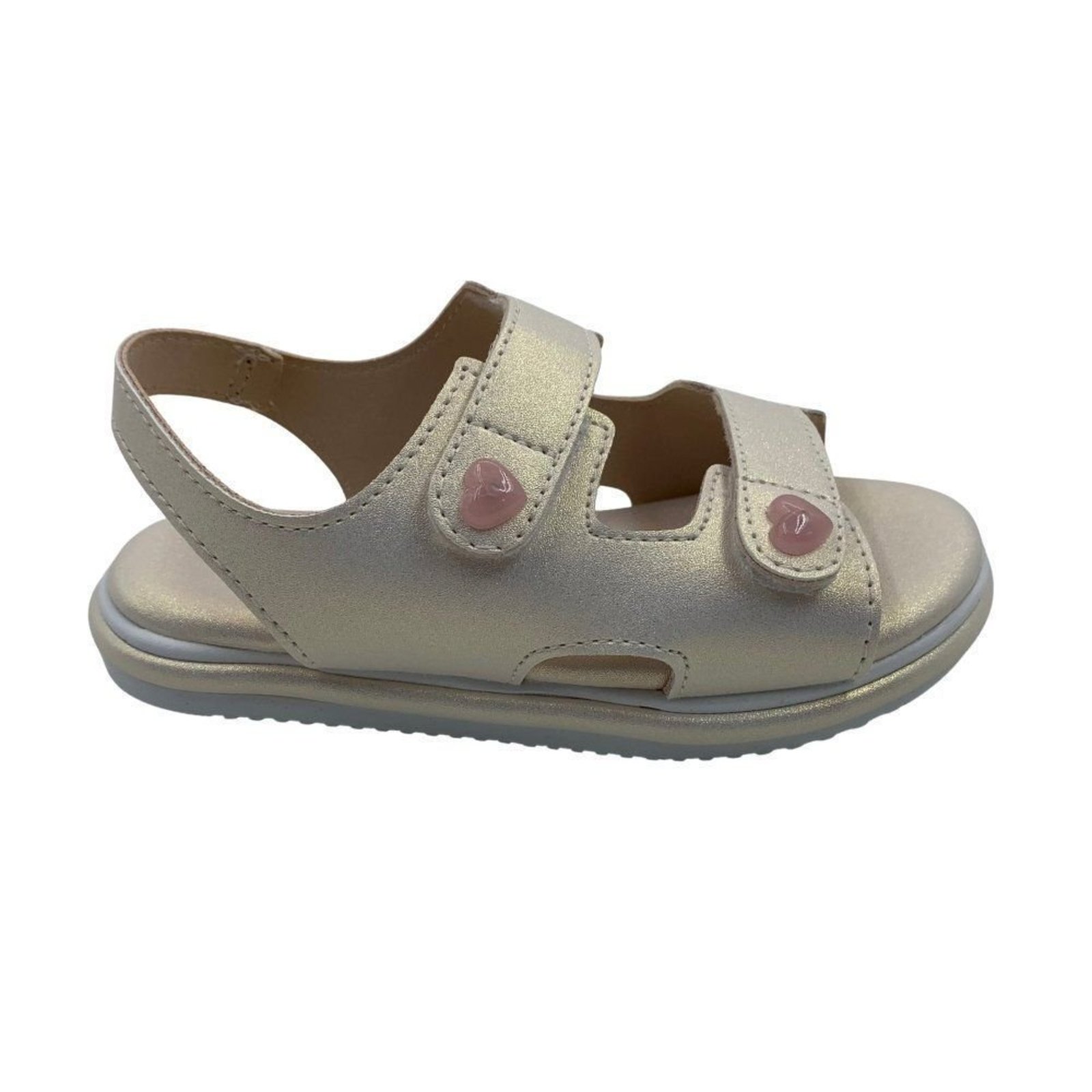 Infantil - Sandália Menina Mini Sua Cia Rosa 867 - Bege - Mini Sua Cia