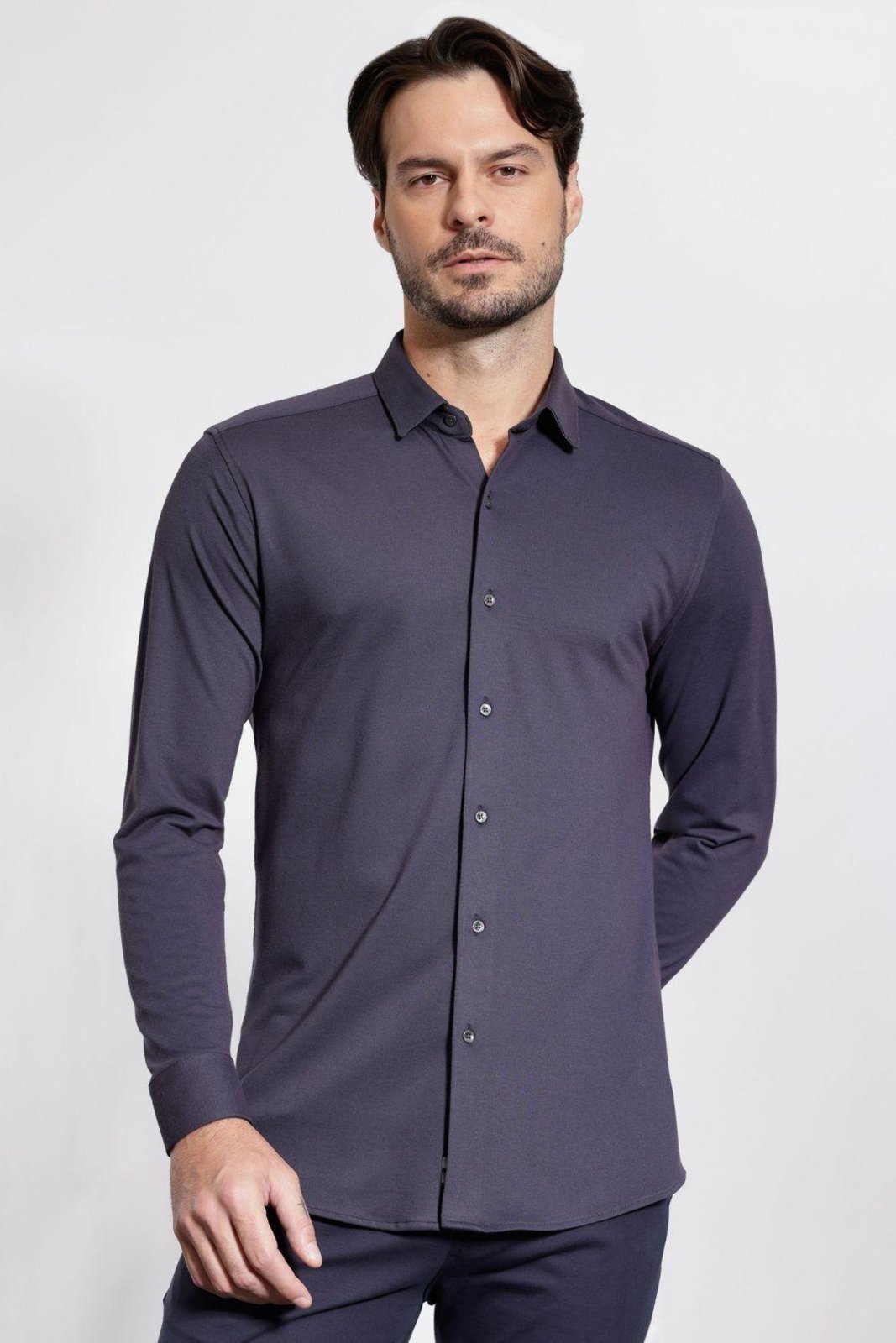 Camisa Urban Slim Poliamida Manga Longa Micro Piquet