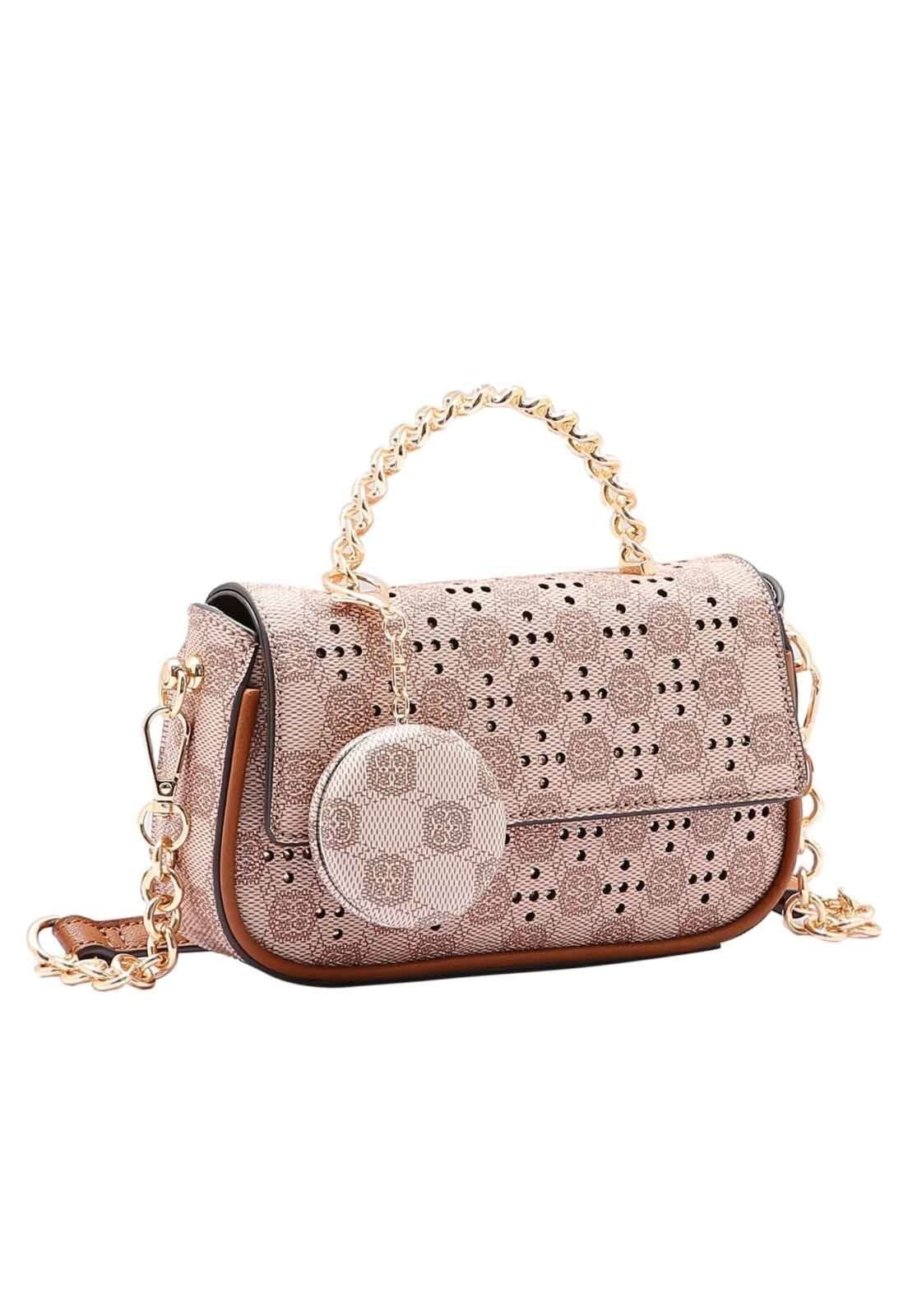 Bolsa Feminina Chenson Original New Cristal Mão Marrom 3485032
