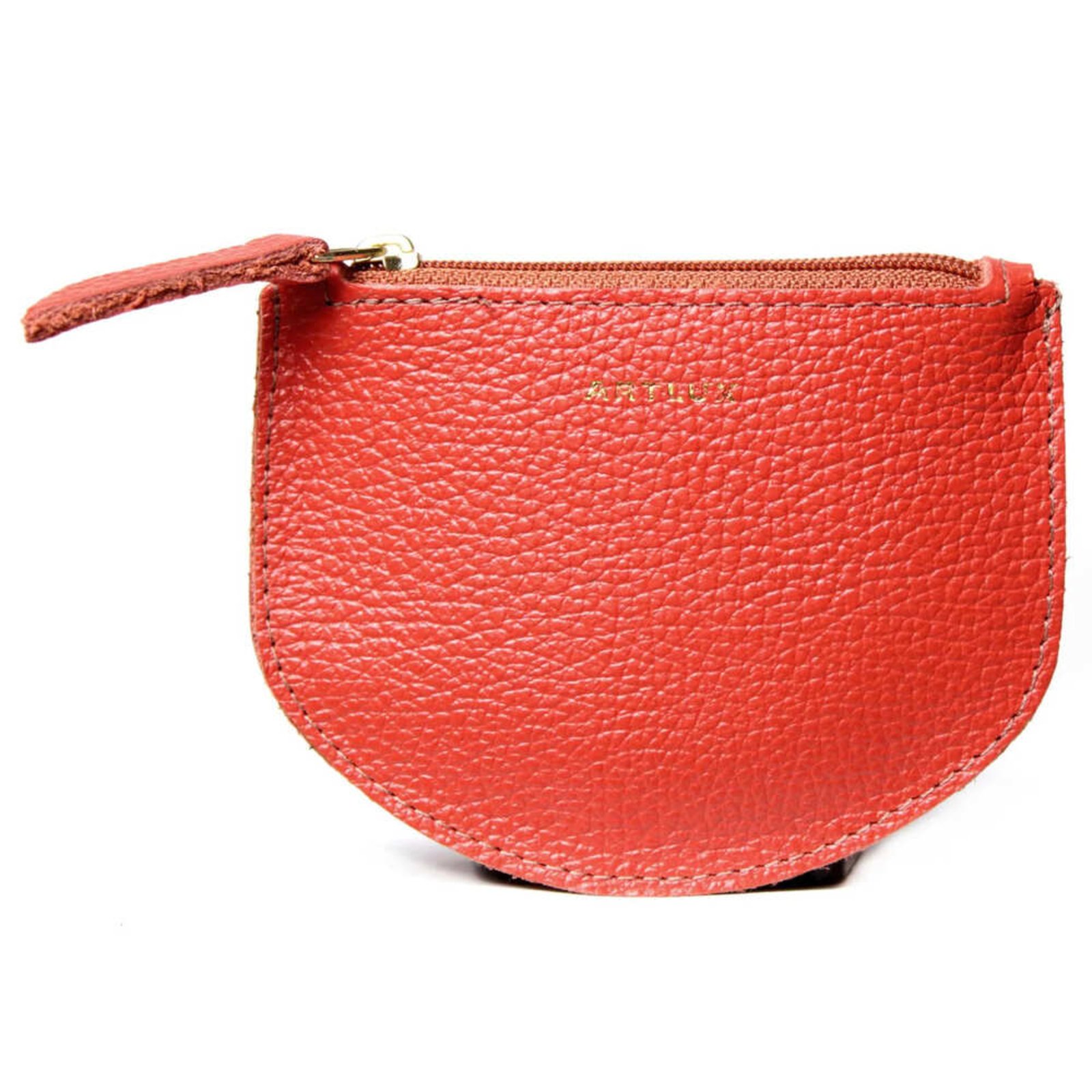 Porta Moedas em Couro Artlux Laranja 3065