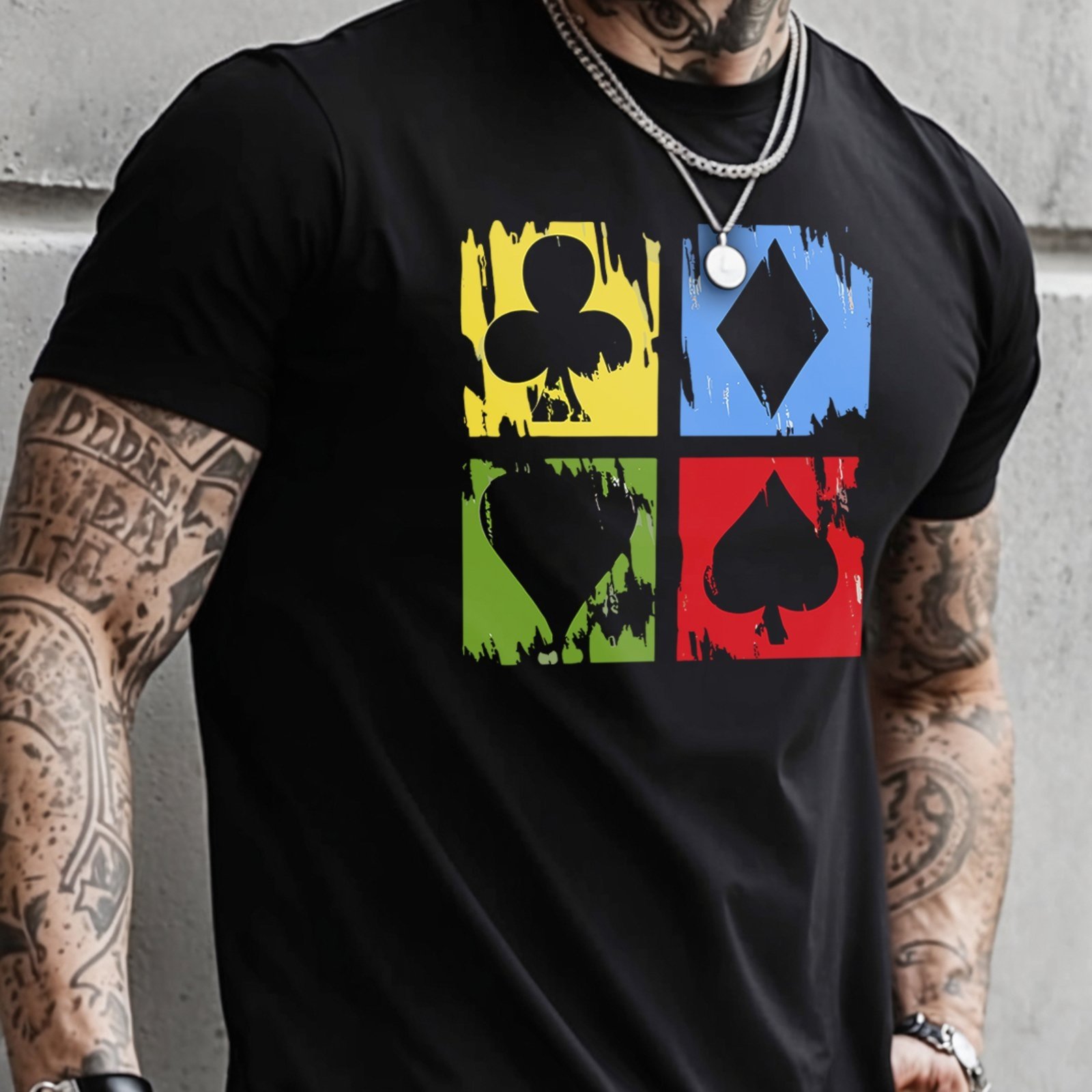 Camisa Masculina Algodão Camiseta Estampada Casual