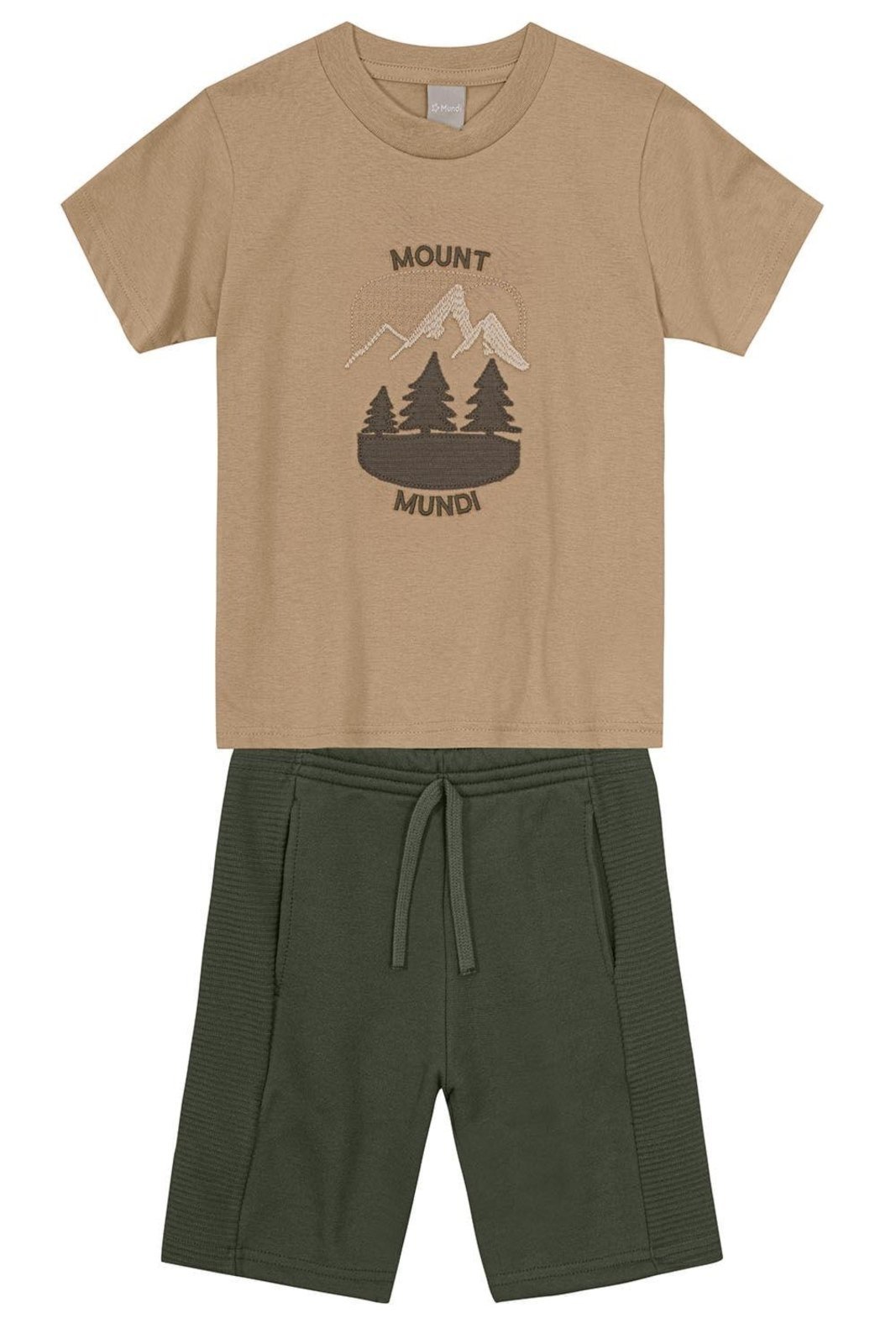 Infantil - Conjunto menino elegante com bordado Mundi