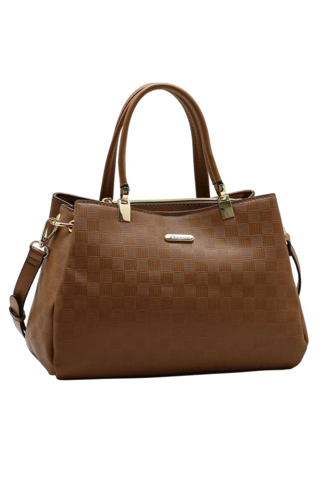Bolsa Feminina Chenson Mão Texturizado 3485911 Marrom