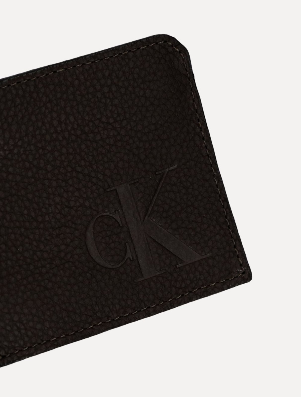 Vista 3 Carteira Calvin Klein Jeans C0uro CKJ Queima Logo Café marrom Calvin Klein marrom