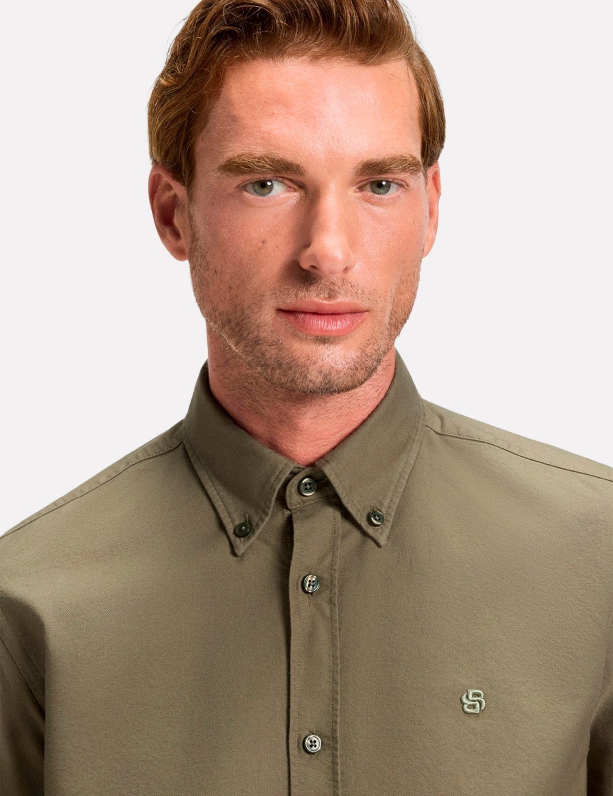 Vista 3 Camisa Hugo Boss Masculina Slim Fit H-ROAN-BD-E-C1 verde verde