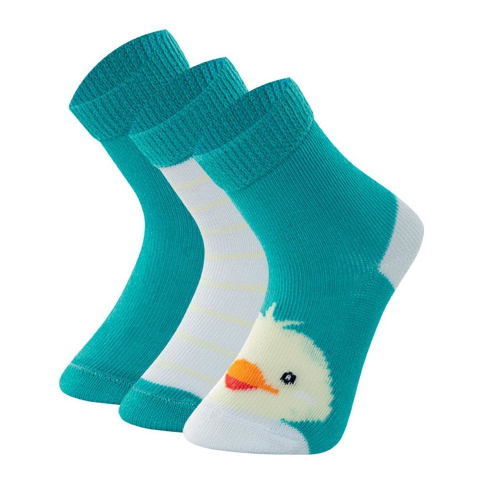 Infantil – Kit 3 Pares Meia Mash Algodão Estampada Punho