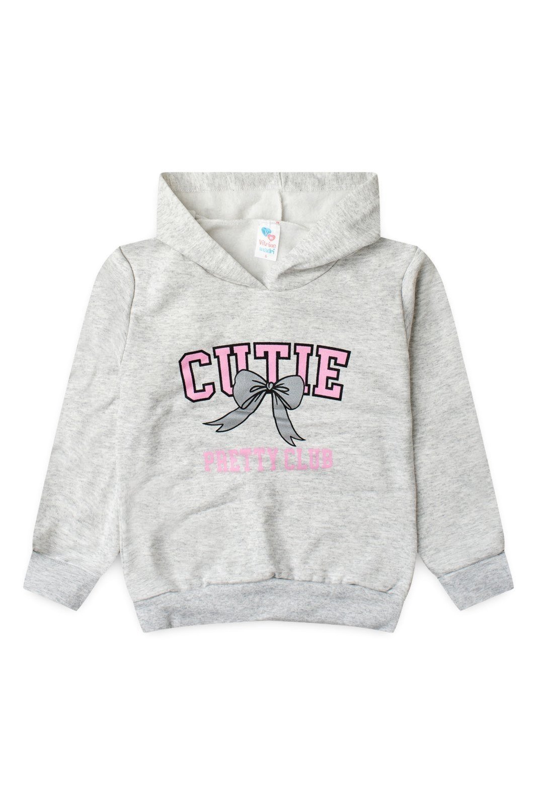 Infantil - Blusa Moletom Menina c/ Capuz Cutie Pretty Club