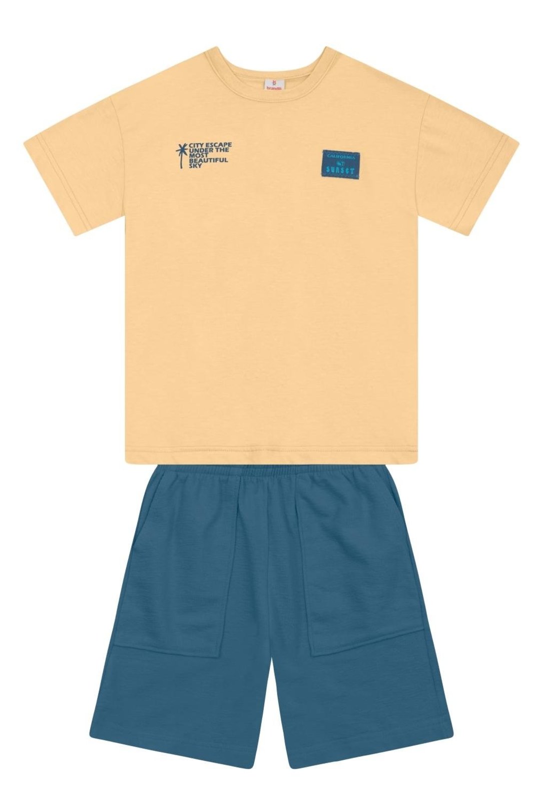 Infantil - Conjunto menino em meia malha Brandili