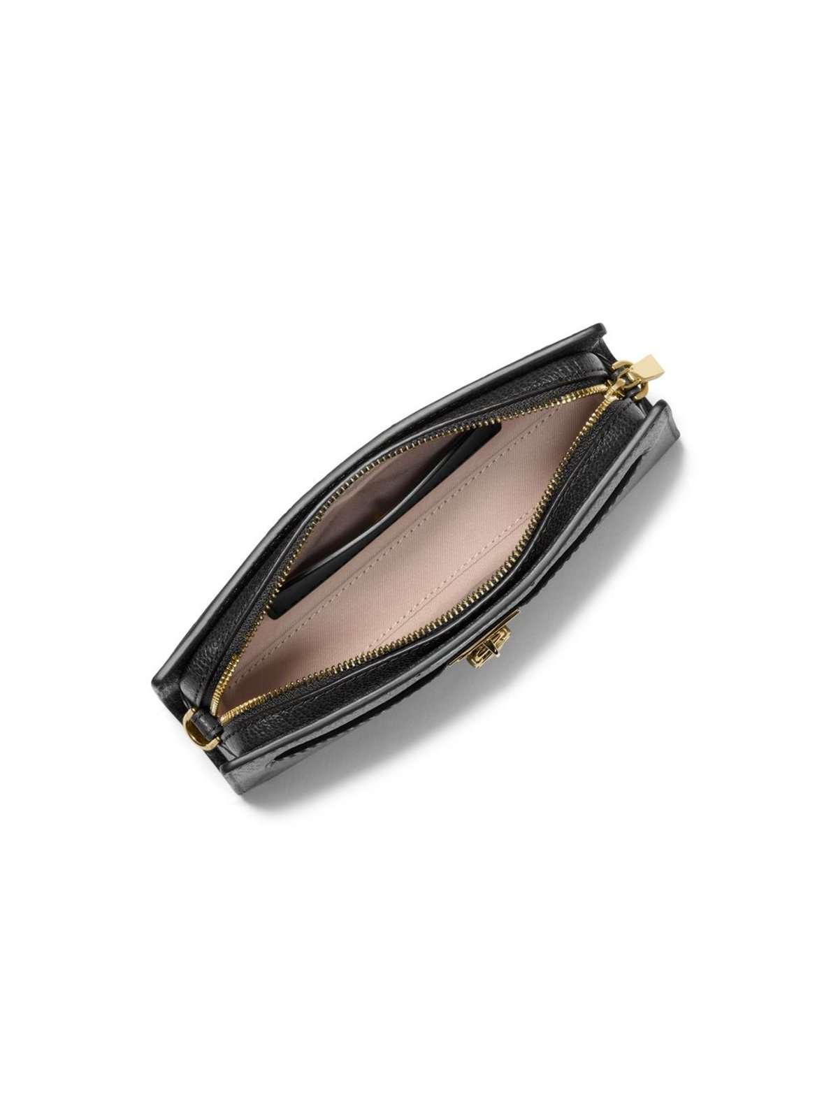 Vista 3 Bolsa Transversal Hamilton Moderne Em Couro 32F5GNXC0L001 Michael Kors preto Michael Kors preto