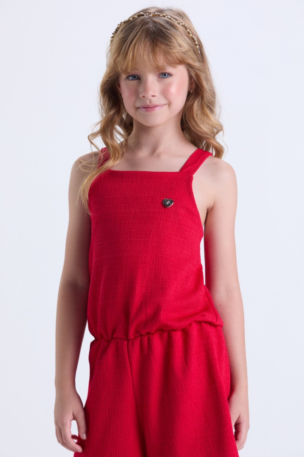 Vista 3 Infantil - Macaquinho Feminino Rustique Alcinha VIDA COSTEIRA branco VIDA COSTEIRA branco