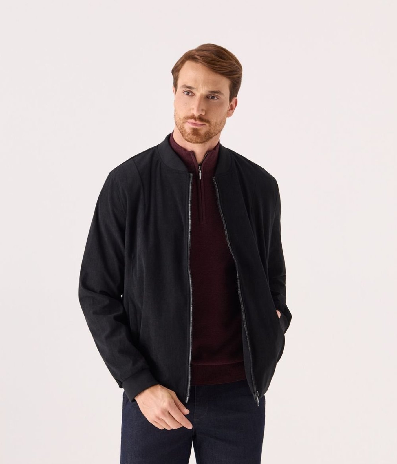Jaqueta Makenji Gola Padre Masculina Preta