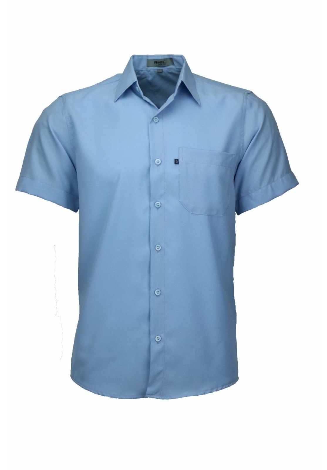 Camisa Masculina Não Amassa Amil Microleve Com Bolso