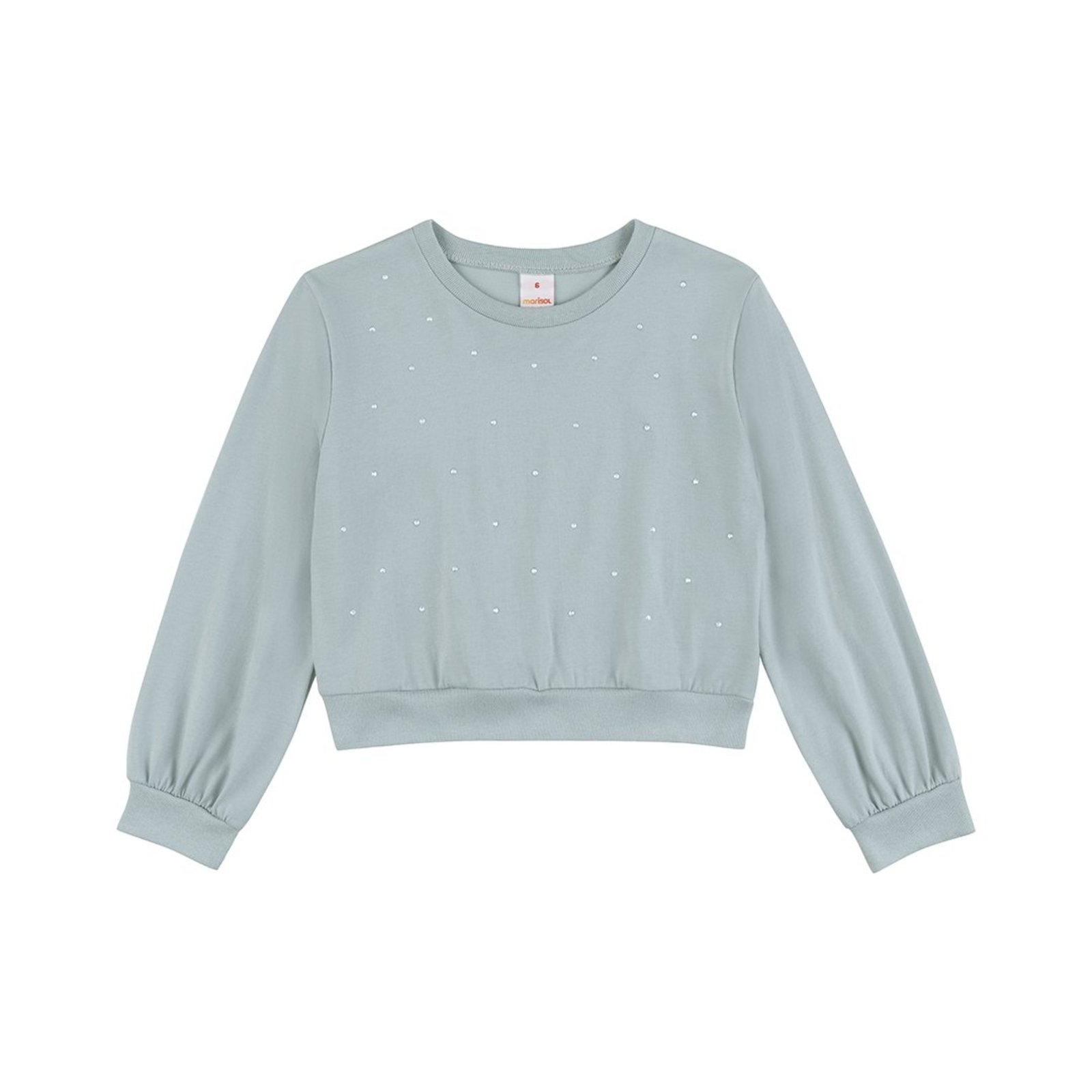 Infantil - Blusa Cropped Manga Longa Menina Marisol