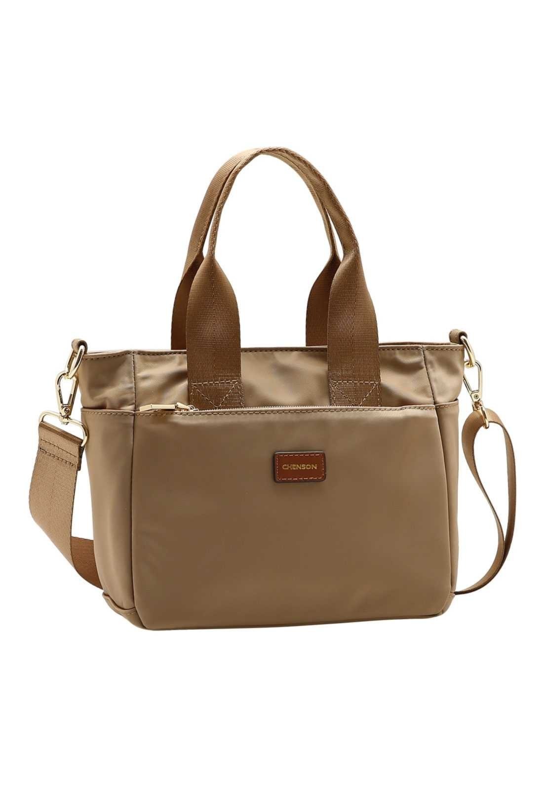 Bolsa Feminina Chenson Mão Twilll Nylon 3785347 Coral