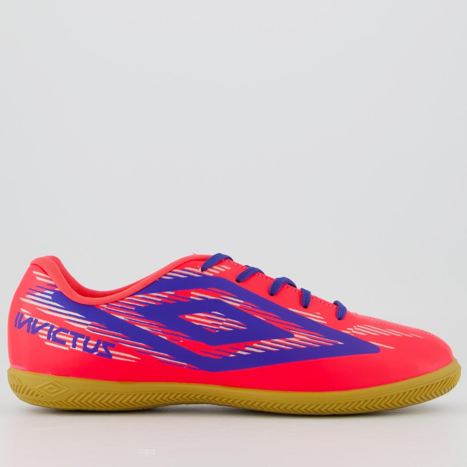 Chuteira Umbro Invictus Futsal Rosa e Azul