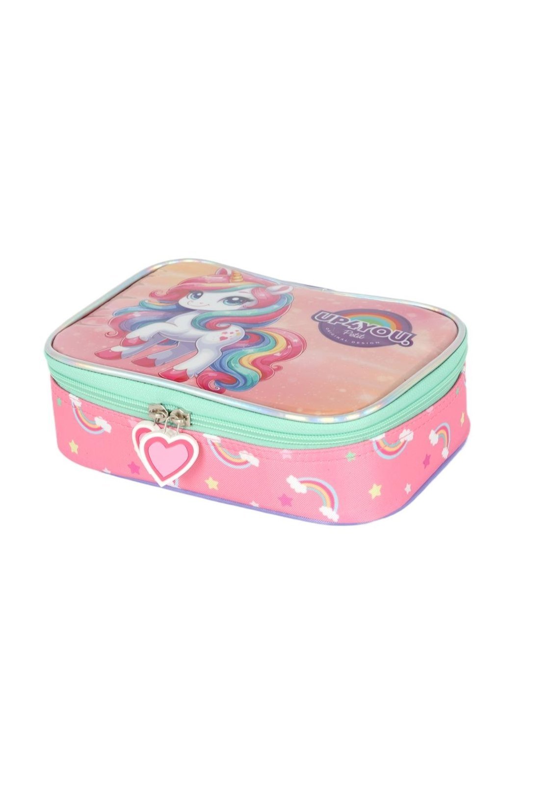 Vista 3 Infantil - Estojo Box Médio 100 pens Be Capy Up4you rosa Up4you rosa