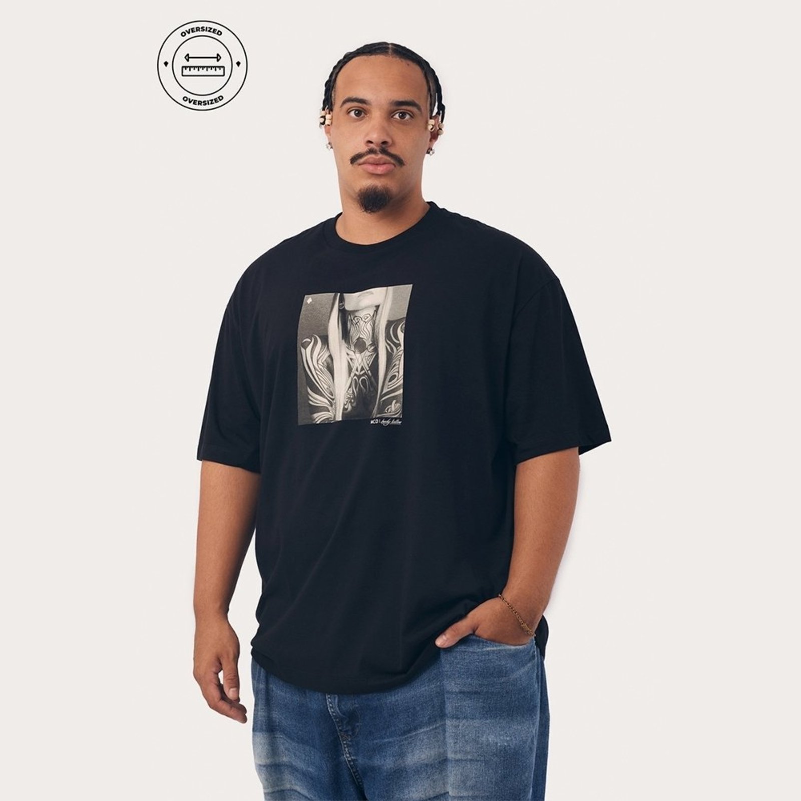 T-Shirt Mcd 30 Anos Body Tatto Oversized