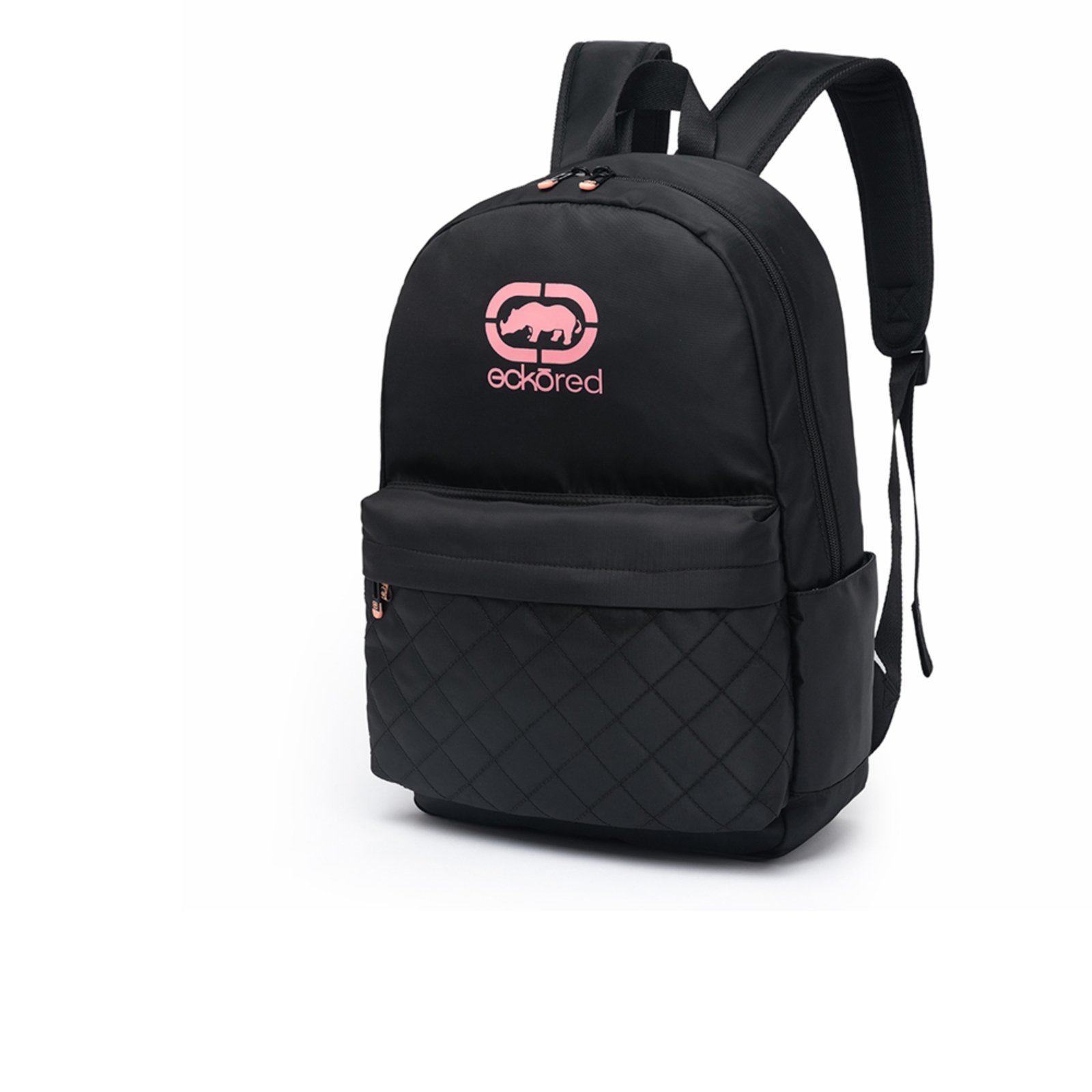 Vista 3 Mochila Feminina Ecko Bolsa Casual Escolar Notebook Faculdade Espaçosa Resistente preto Ecko preto