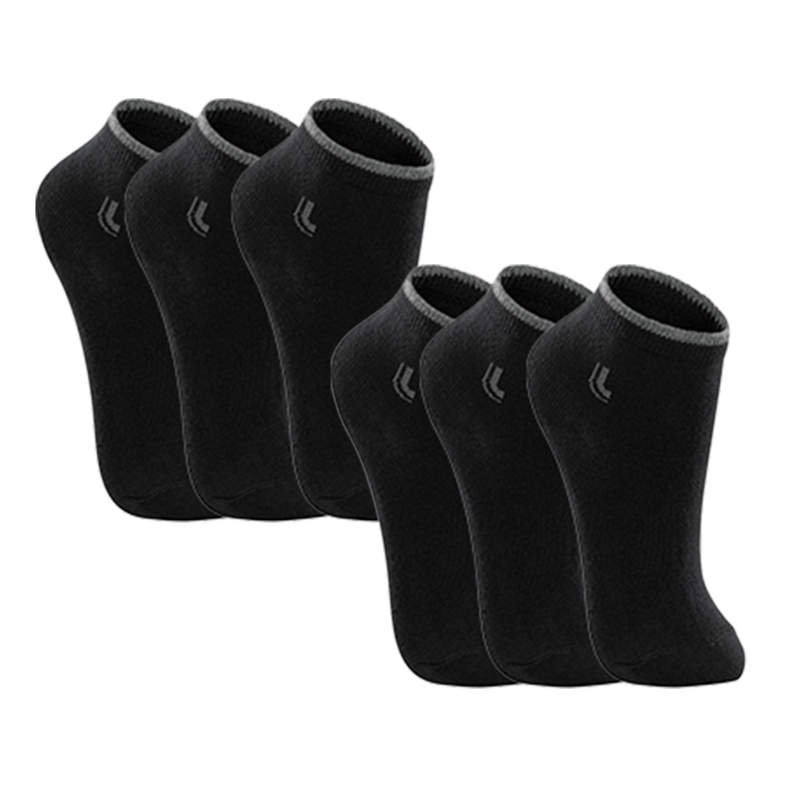 Kit 6 Pares Meia Lupo Cano Médio Original Algodão Preto