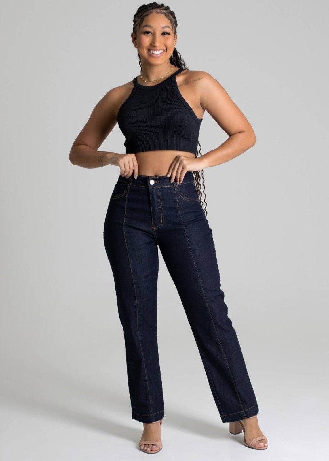 Calça Jeans Sawary Reta - 277472 - Azul - Sawary
