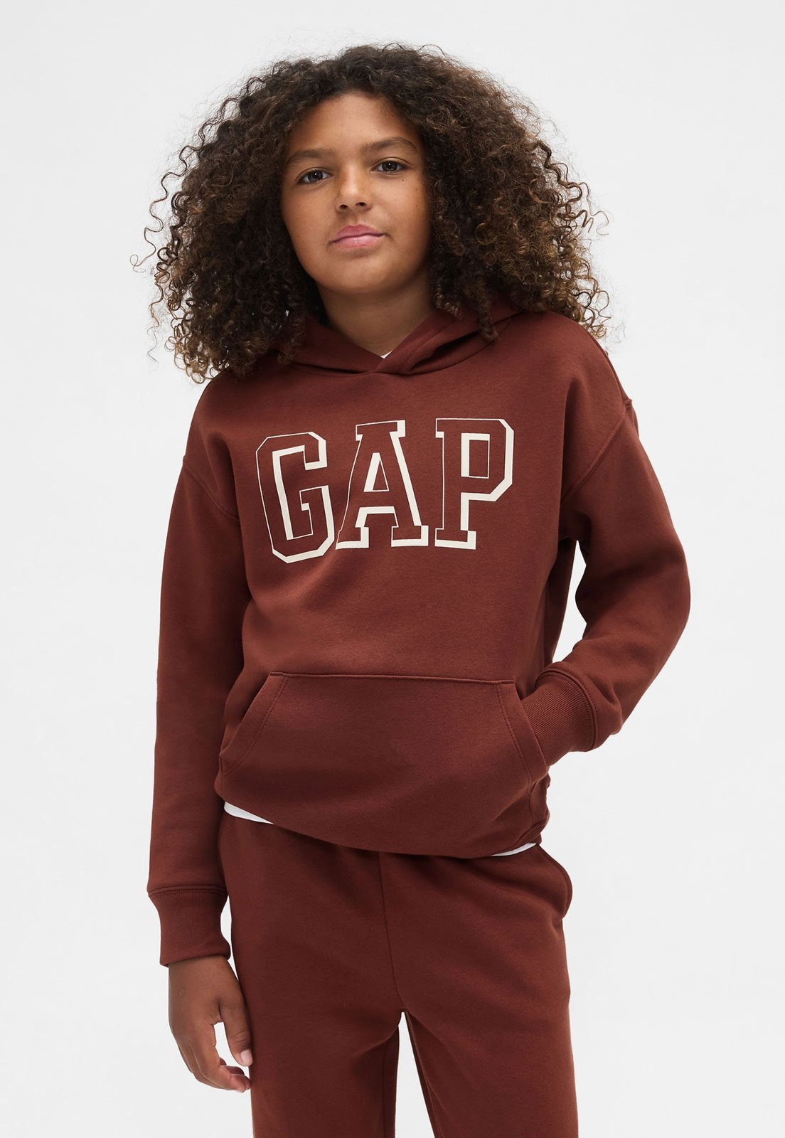 Vista 2 Infantil - Casaco GAP Capuz Logo vinho GAP vinho