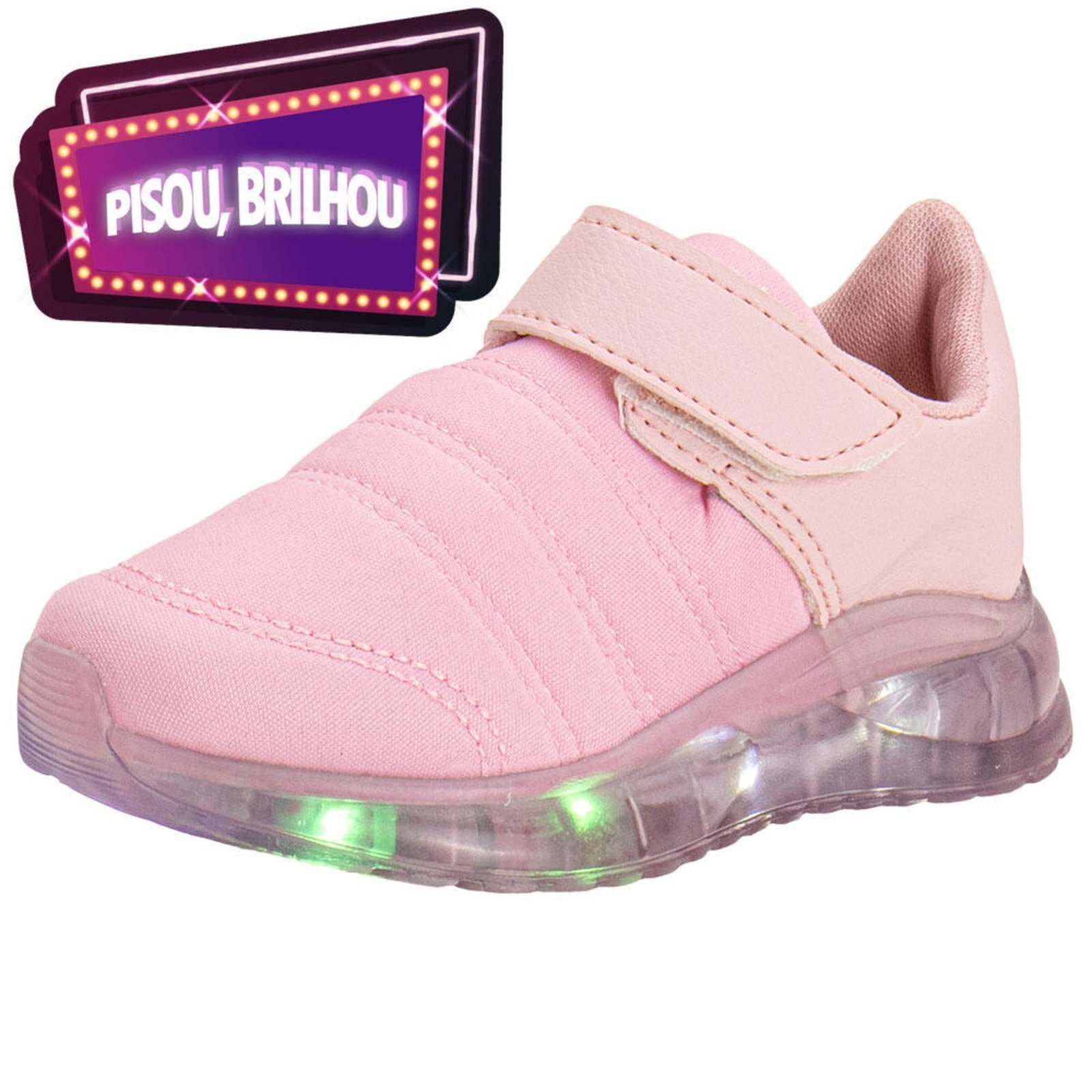 Infantil – Tênis Led Fuffy 15715 1275715 Rosa