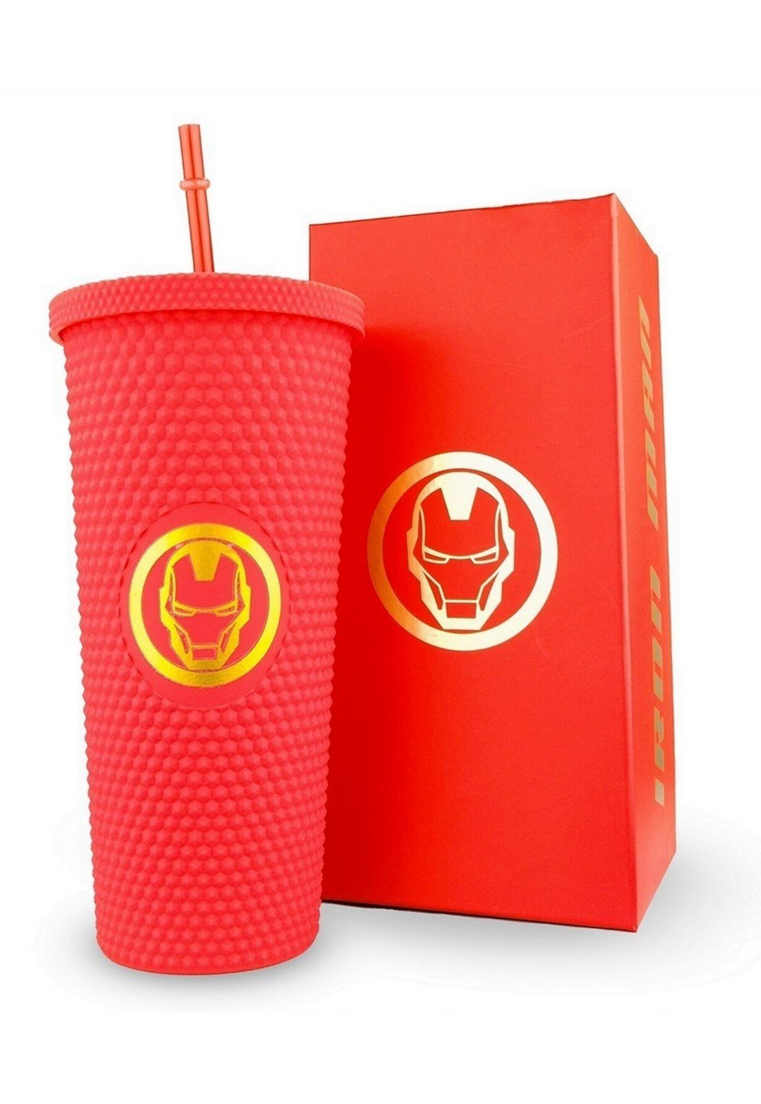 Copo Marvel Homem De Ferro Stiff 710ml Vingadores Avengers