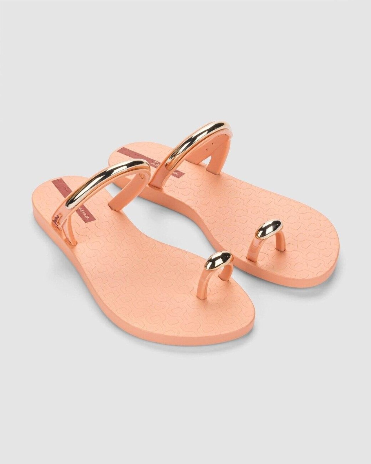 Chinelo Slide Feminino Ipanema Ring Lux Bege