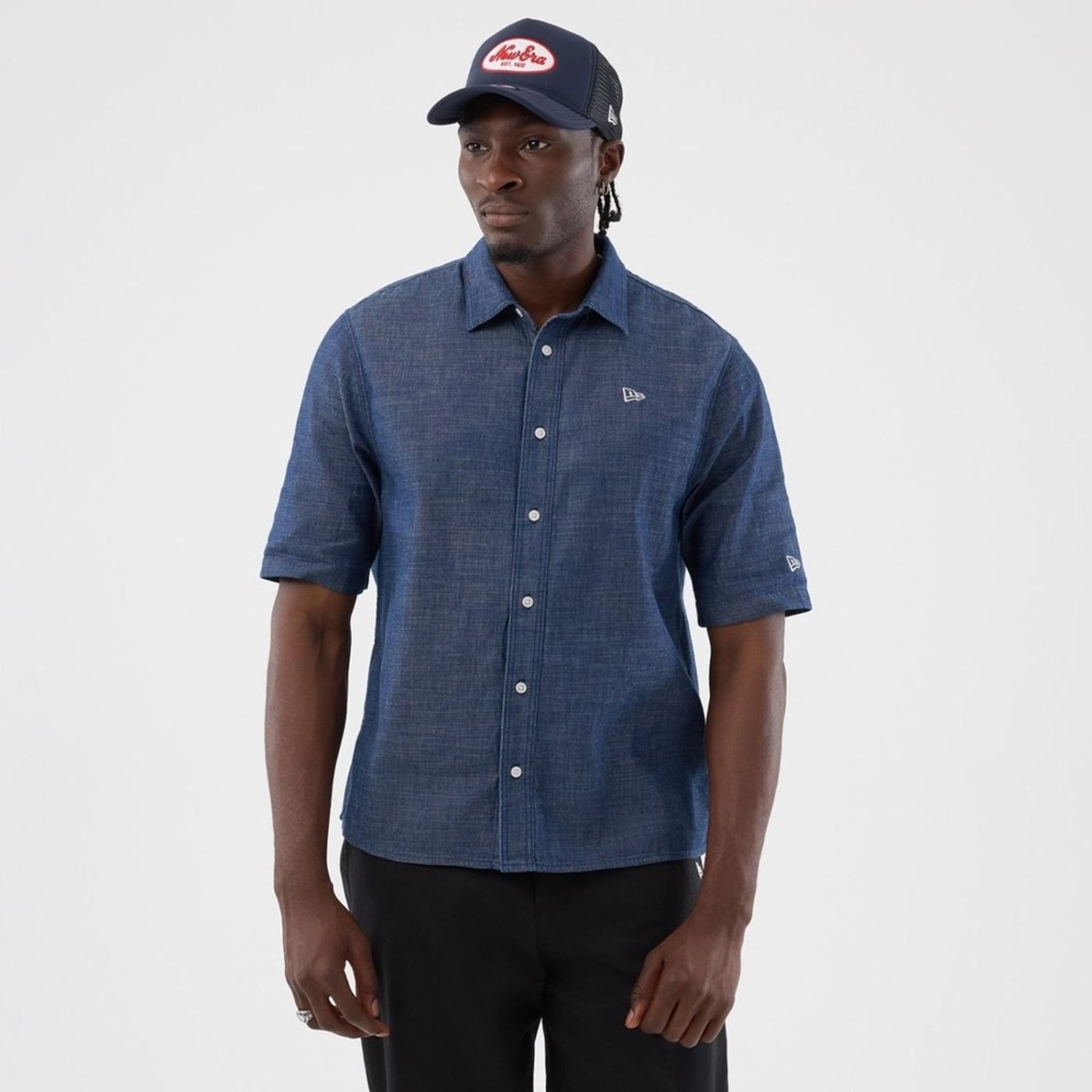 Camisa New Era Manga Curta New Era Azul