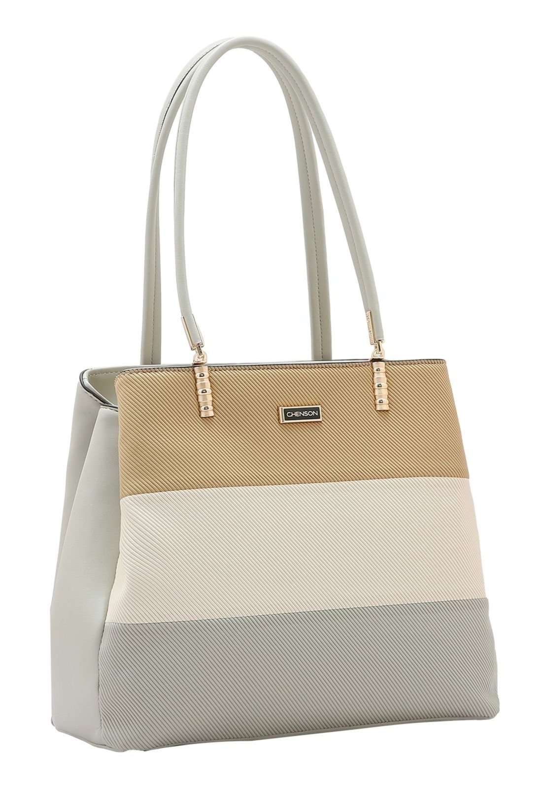 Bolsa Feminina Chenson Patchwork Classico Cinza