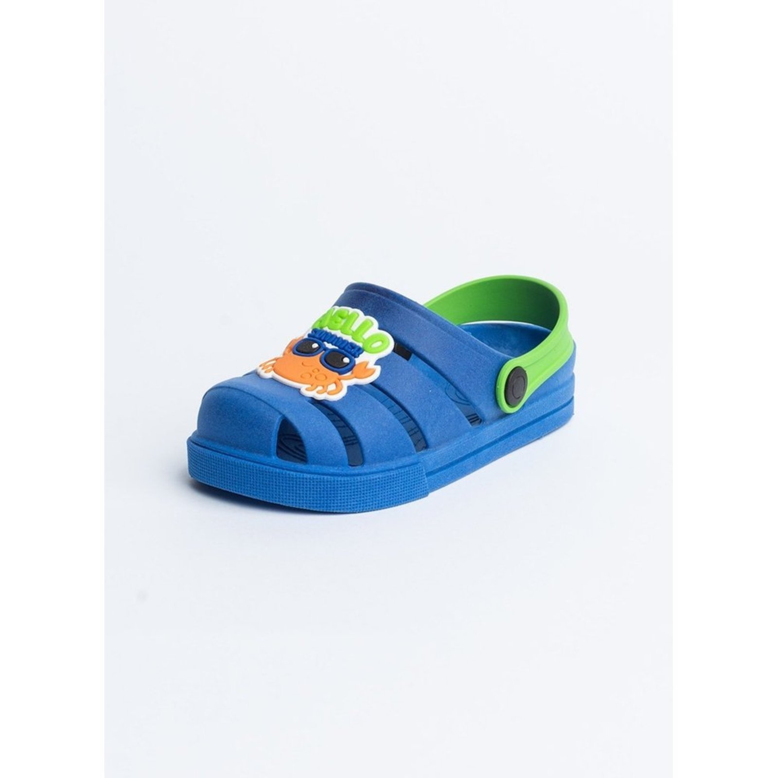 Vista 3 Infantil - Babuche Menino com Tira Verde Carangueijo do Verão Molekada azul Molekada azul