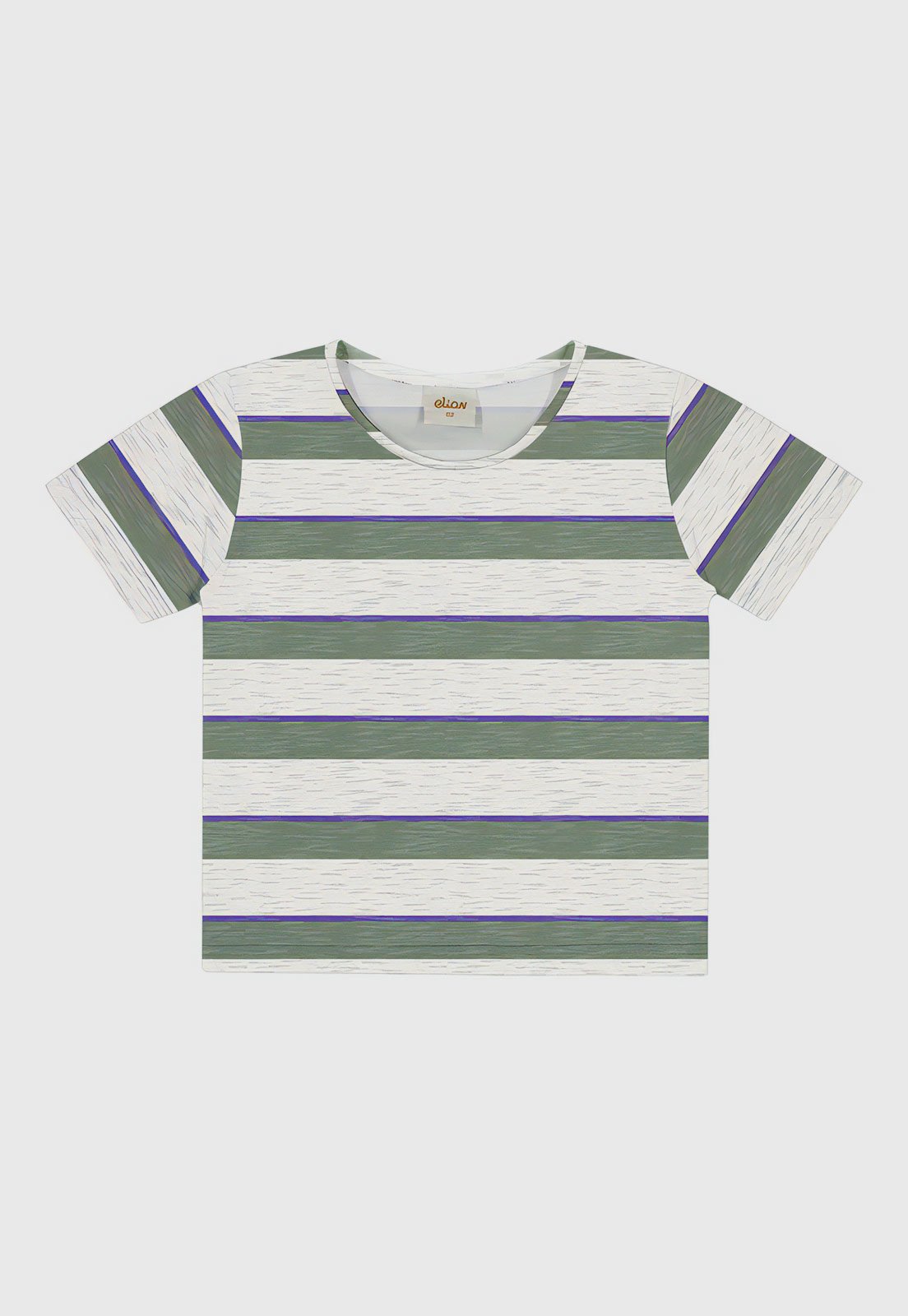 Infantil – Camiseta Elian Listrada Off-White