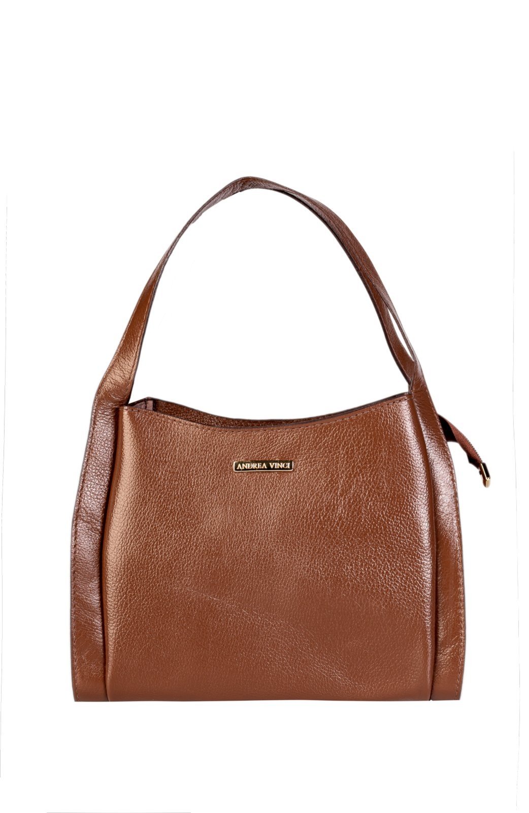 Bolsa Andrea Vinci De Mão Em Couro Liso Helena – Whisky
