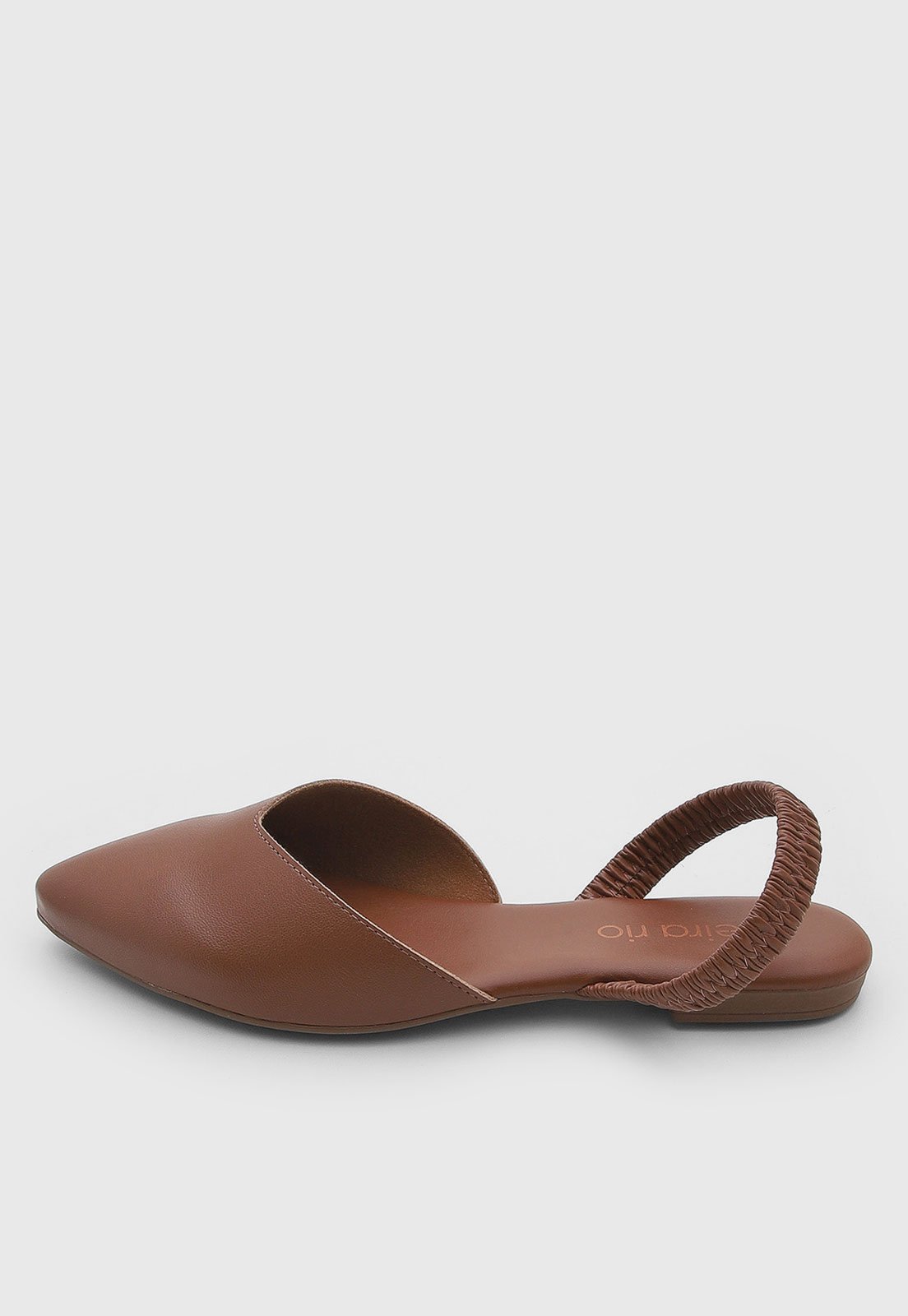 Sapatilha Feminina Beira Rio Bico Fino Marrom