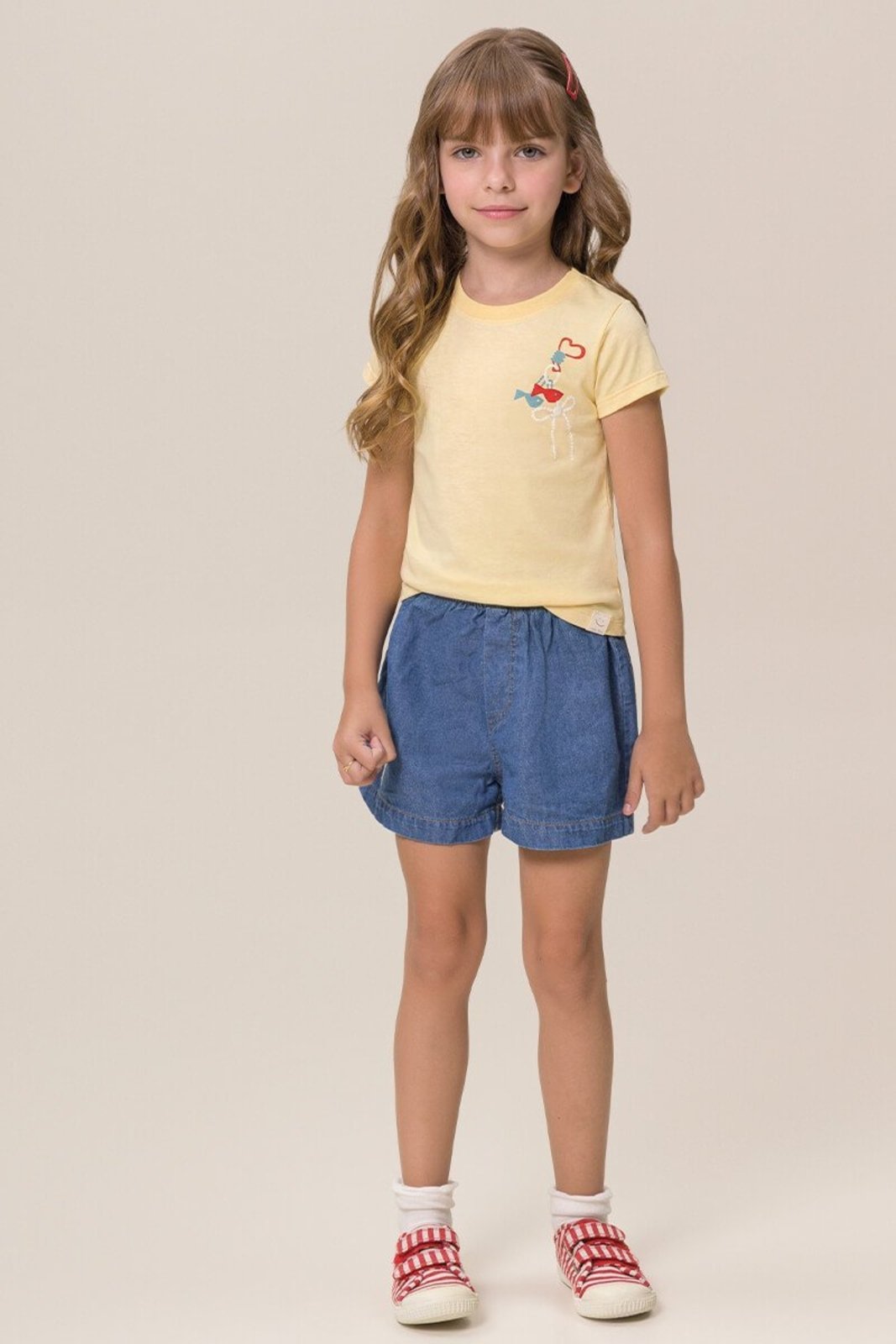 Infantil - Shorts Bugbee em Jeans