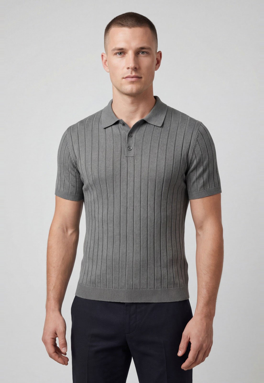 Polo Masculina Aeropostale Listrada Cinza