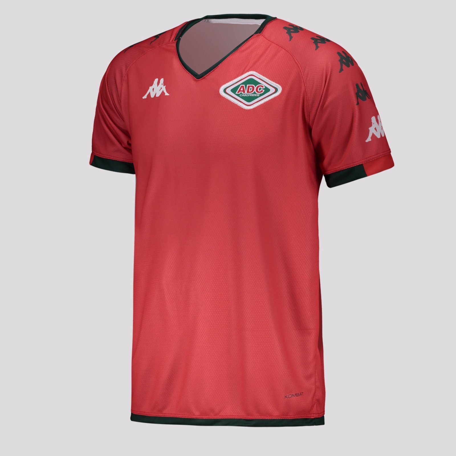 Vista 3 Camisa Kappa Cabofriense Goleiro II 2025 vermelho Kappa vermelho