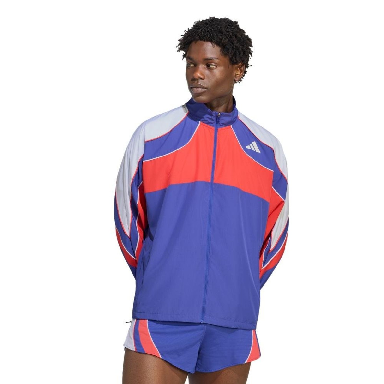 Jaqueta de Corrida Adizero Archive adidas Performance Azul Marinho